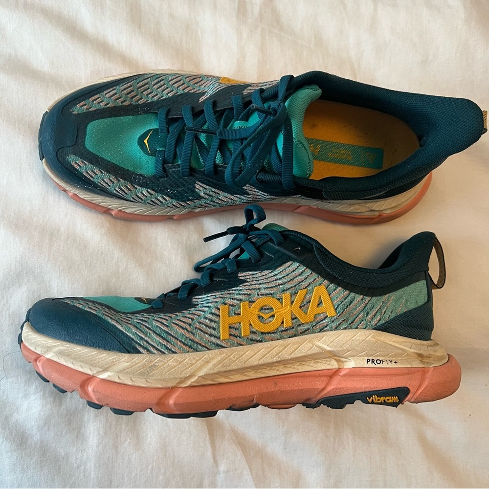 💚 Hoka Mafate Speed 4 Teal Running Shoe Women’s Size 9